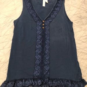 Matilda Jane Navy Tank
